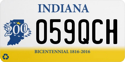 IN license plate 059QCH