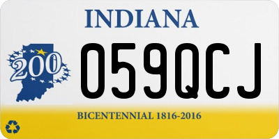 IN license plate 059QCJ