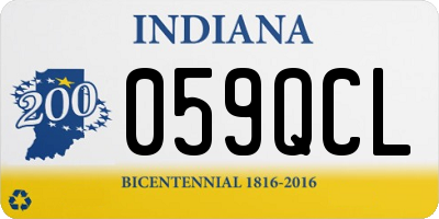 IN license plate 059QCL