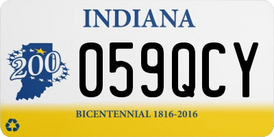 IN license plate 059QCY