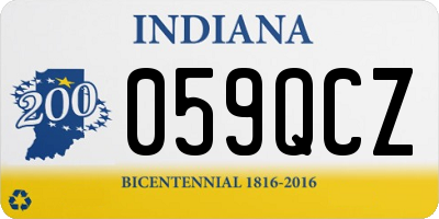 IN license plate 059QCZ