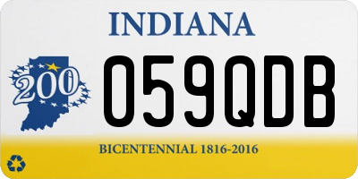 IN license plate 059QDB