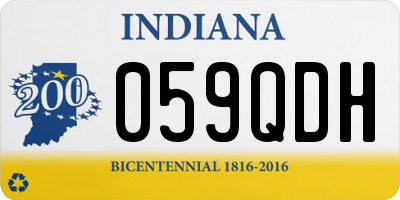 IN license plate 059QDH