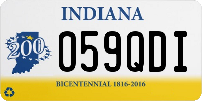 IN license plate 059QDI