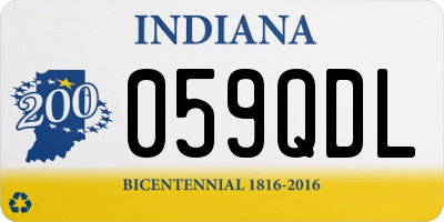 IN license plate 059QDL