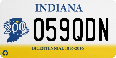 IN license plate 059QDN