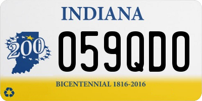 IN license plate 059QDO