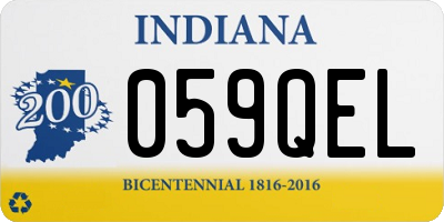 IN license plate 059QEL