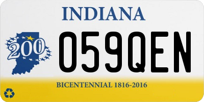 IN license plate 059QEN