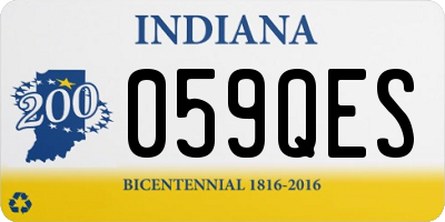 IN license plate 059QES