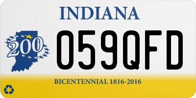 IN license plate 059QFD