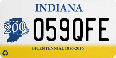 IN license plate 059QFE