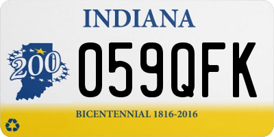 IN license plate 059QFK