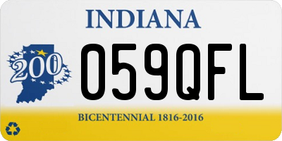 IN license plate 059QFL