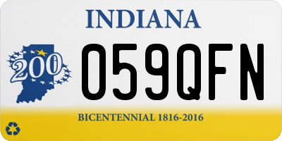 IN license plate 059QFN