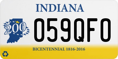 IN license plate 059QFO