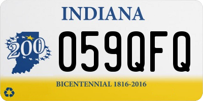 IN license plate 059QFQ