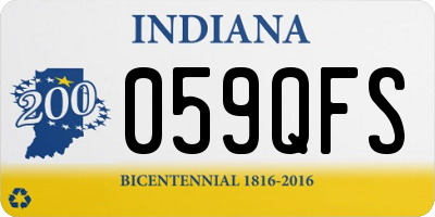 IN license plate 059QFS