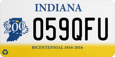 IN license plate 059QFU