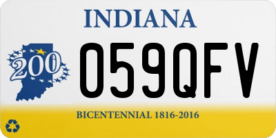 IN license plate 059QFV