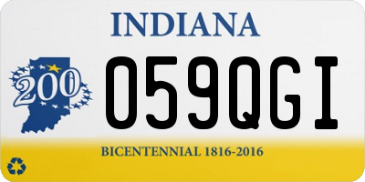 IN license plate 059QGI