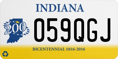 IN license plate 059QGJ