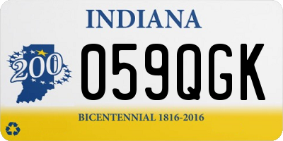 IN license plate 059QGK