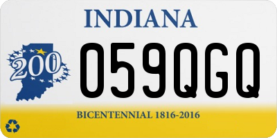 IN license plate 059QGQ