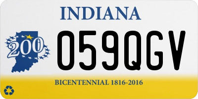 IN license plate 059QGV