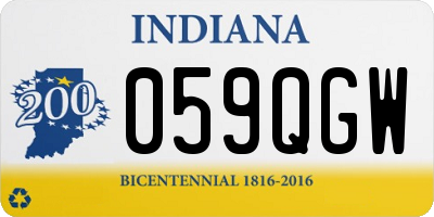IN license plate 059QGW