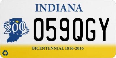 IN license plate 059QGY