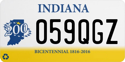 IN license plate 059QGZ