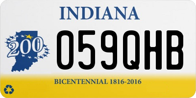IN license plate 059QHB
