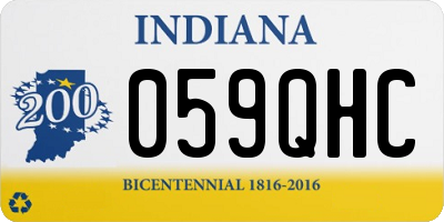 IN license plate 059QHC