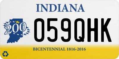 IN license plate 059QHK