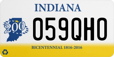 IN license plate 059QHO