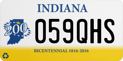 IN license plate 059QHS