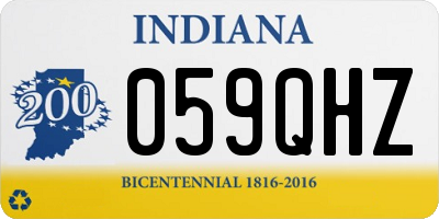 IN license plate 059QHZ
