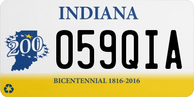 IN license plate 059QIA