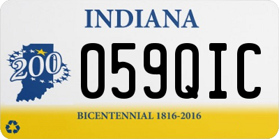 IN license plate 059QIC