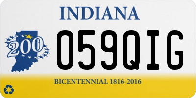 IN license plate 059QIG
