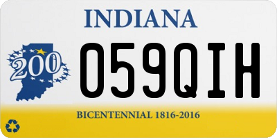 IN license plate 059QIH