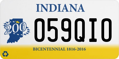 IN license plate 059QIO