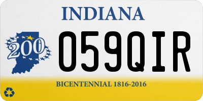 IN license plate 059QIR