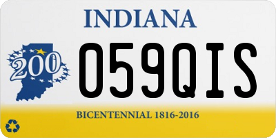 IN license plate 059QIS
