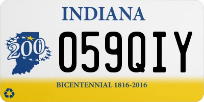 IN license plate 059QIY