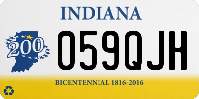 IN license plate 059QJH