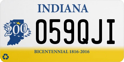 IN license plate 059QJI