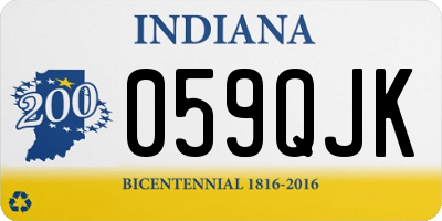 IN license plate 059QJK