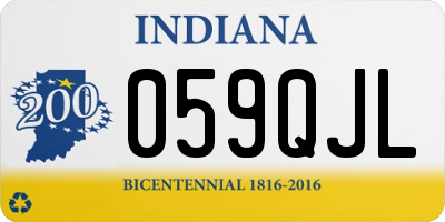 IN license plate 059QJL